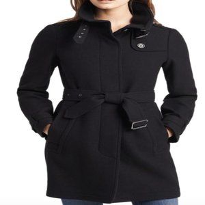 Burberry Rushworth Belted Wool Blend Coat Size 2